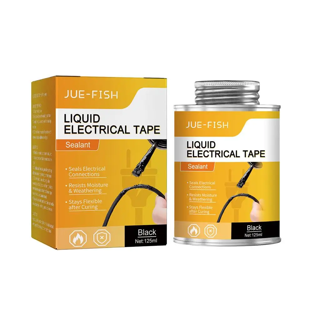 Description Picture 2 of item125ML Waterproof Liquid Electrical Tape Insulating Tape Repair Rubber Electrical Wire Cable Paste Coat Fix Line Dry Sealing Glue