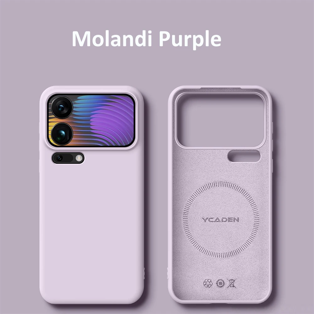 Magnetic Luxury Liquid Silicone Phone Case with Magsafe Wireless Charging Compatibility