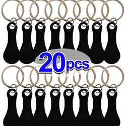 Metal Shopping Cart Token Key Ring - Decorative Multipurpose Keychain for Home and Outdoor Use, Available in Bulk (Black-20pcs)