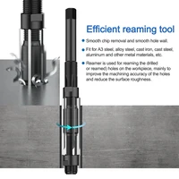 1PC 6mm-64mm Adjustable Hand Reamer HSS Alloy Steel Reamer Hand Reamer Machine Cutting Tools for Aluminum Cast Iron Copper Alloy 2