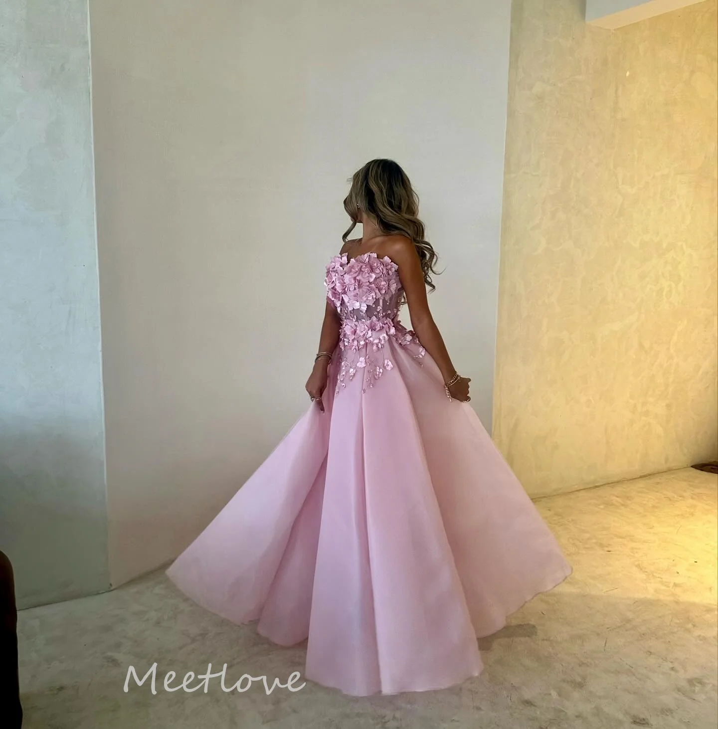 

Платье Meetlove женское вечернее с цветочным принтом, длинное вечернее платье на молнии, без бретелек, для выпускного вечера