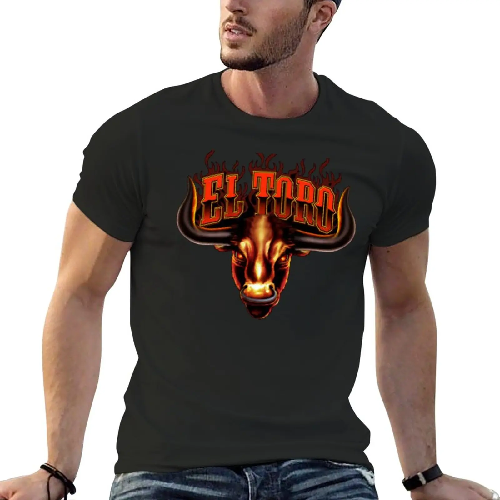 New El Toro Bull Six Flags Great Adventure T-Shirt Ragazzi Magliette Nere Magliette Da Uomo
