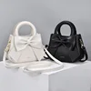 2024 New Trendy Women'S Small Square Bag High Quality Bow Single Shoulder Bag Fashionable Western Style Crossbody Bag Handbag