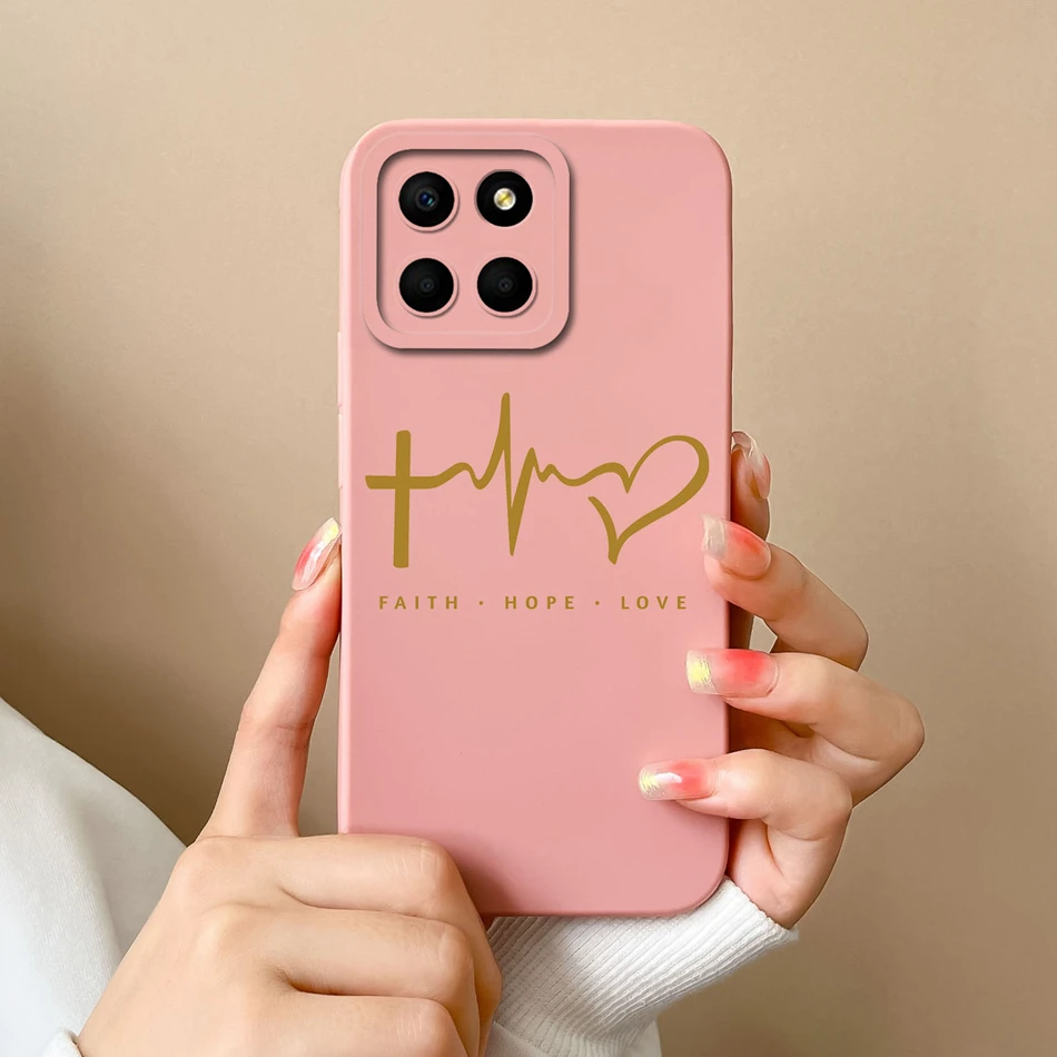 thumbnail image 1 of For Huawei Honor X6 X6S X6A Phone Case Butterfly Heart Liquid Silicone Camera Protection Back Cover For Honor X 6 X6 S A Funda, 1 of 5