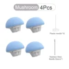 4 Pcs Blue Mushroom