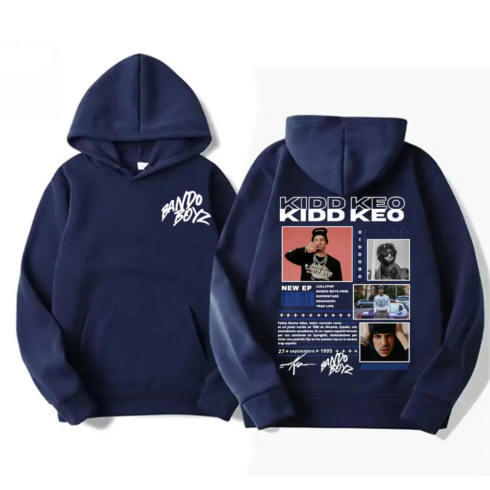 Rapper Kidd Keo Bando Boyz Tour Merch Hoodie Men Women's Hip Hop Pop Music Street Sweatshirt Casual Fleece Long Sleeve Pullovers 2