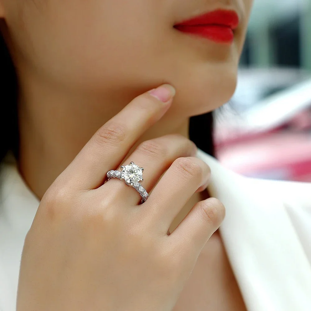 Anillos Ajustables Anillo De Compromiso De Quilate Con Diamante