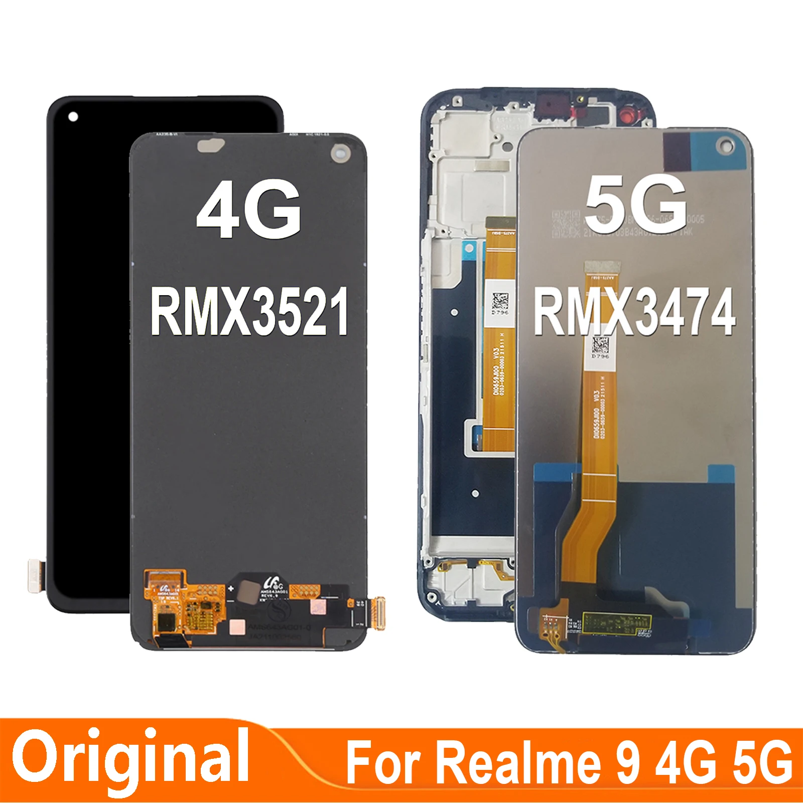 AMOLED-For-OPPO-Realme-9-4G-5G-RMX3521-RMX3474-LCD-Display-Touch-Screen ...
