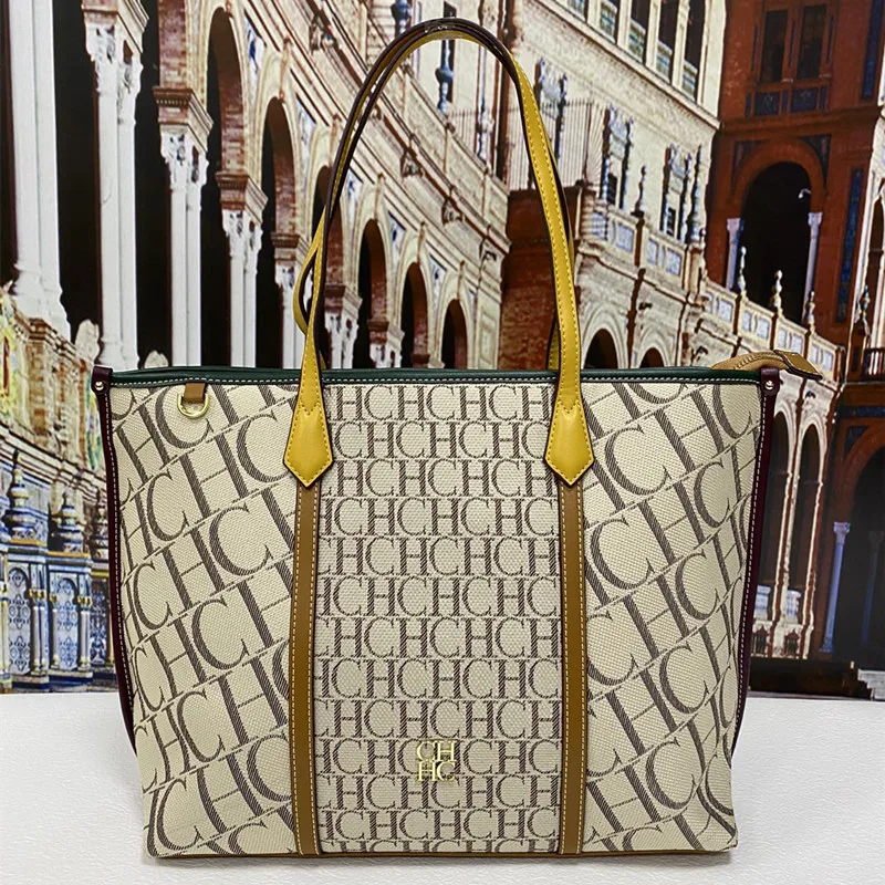 Real Couro CHCH HCHC 2023 Nova Moda Impressão De Couro Genuíno De Grande capacidade Bucket Bag