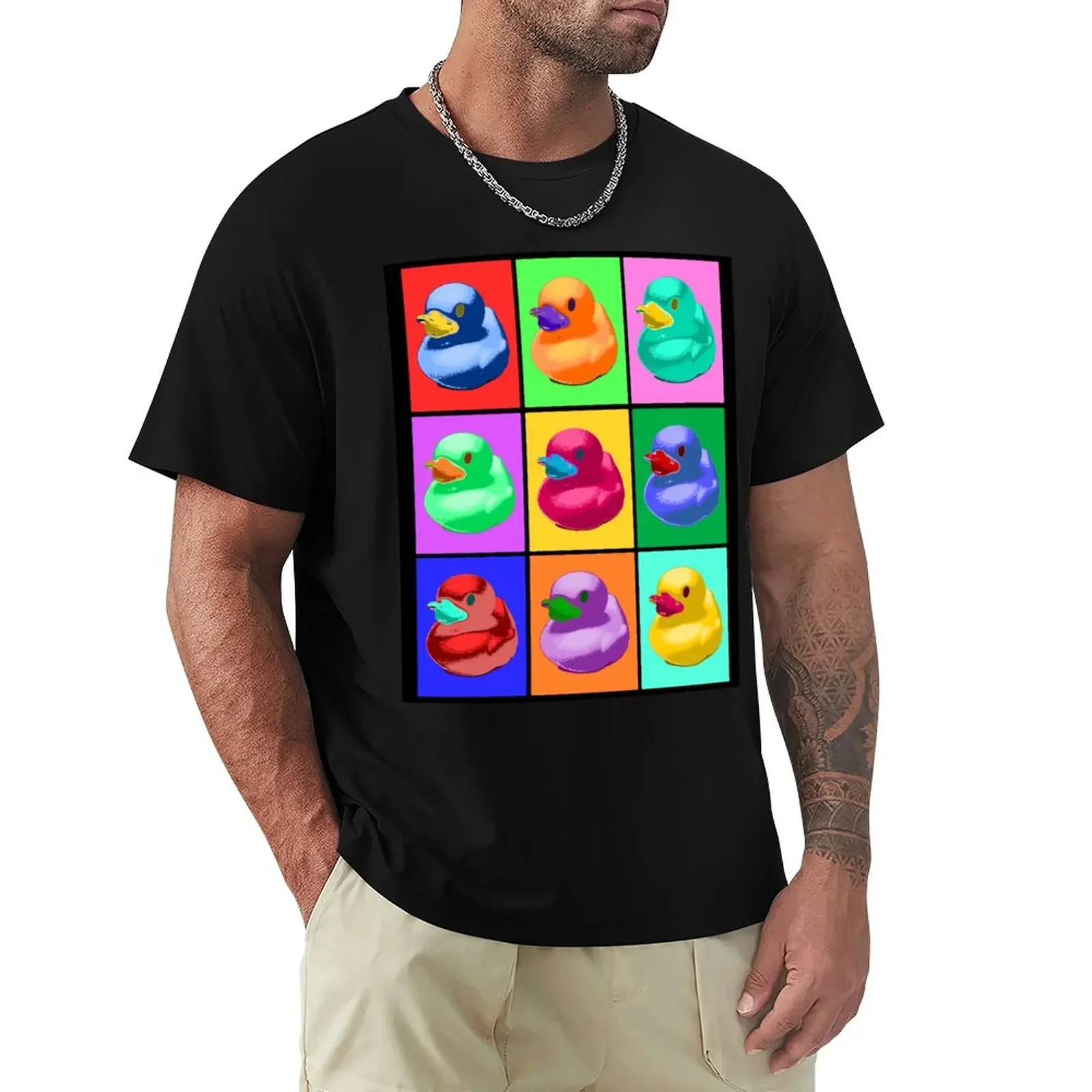 

Pop Art Ducky T-Shirt customs kawaii clothes mens t shirts casual stylish plain new edition mens clothes