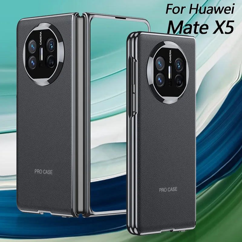 

GKK кожаный чехол с оправой для Huawei Mate X5 с гидрогелевой пленкой противоударный защитный чехол для Huawei Mate X3 чехол