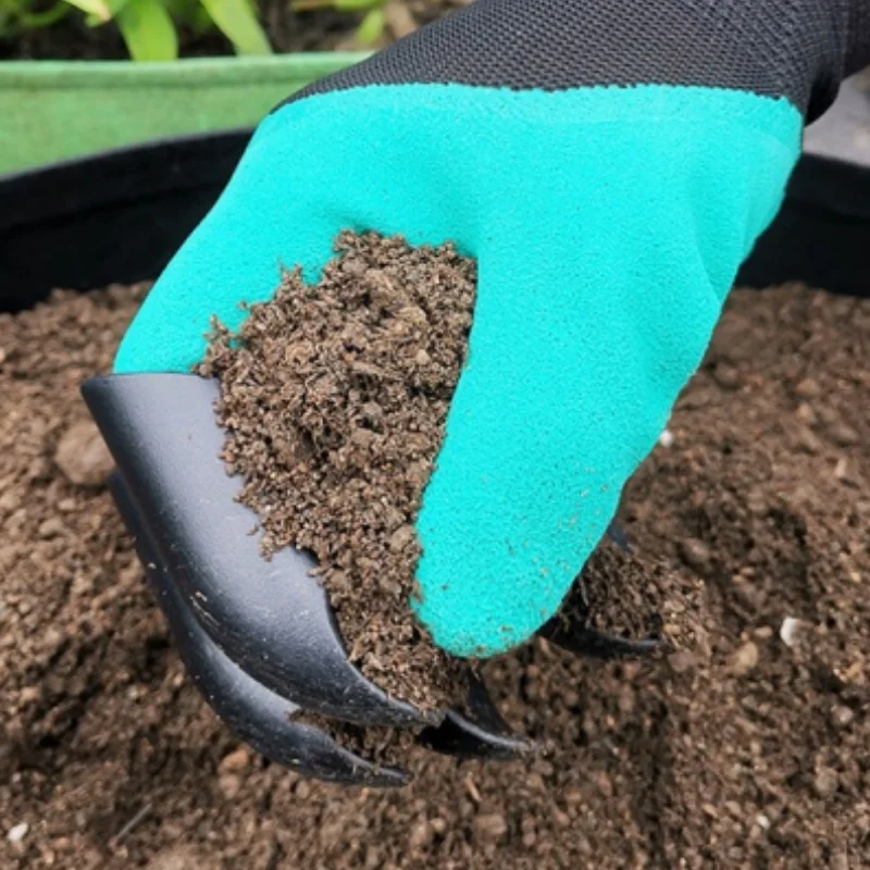 Gardening Gloves Claws Breathable Puncture Resistant For Planting Digging