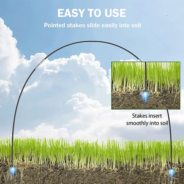 Kerti Rovarbiztos Támogatás Hoops Üvegházhatású Kertészüzem Grove Boltív Állati Védelemhez Palánta Nevelés - Image 2