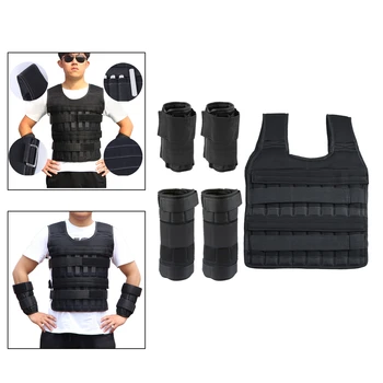 Running Weight Vest Lead Sandbag Leggings Equipment Training Adjustable Weight Fitness Vest Steel Plate Set for Athletes Runner 5
