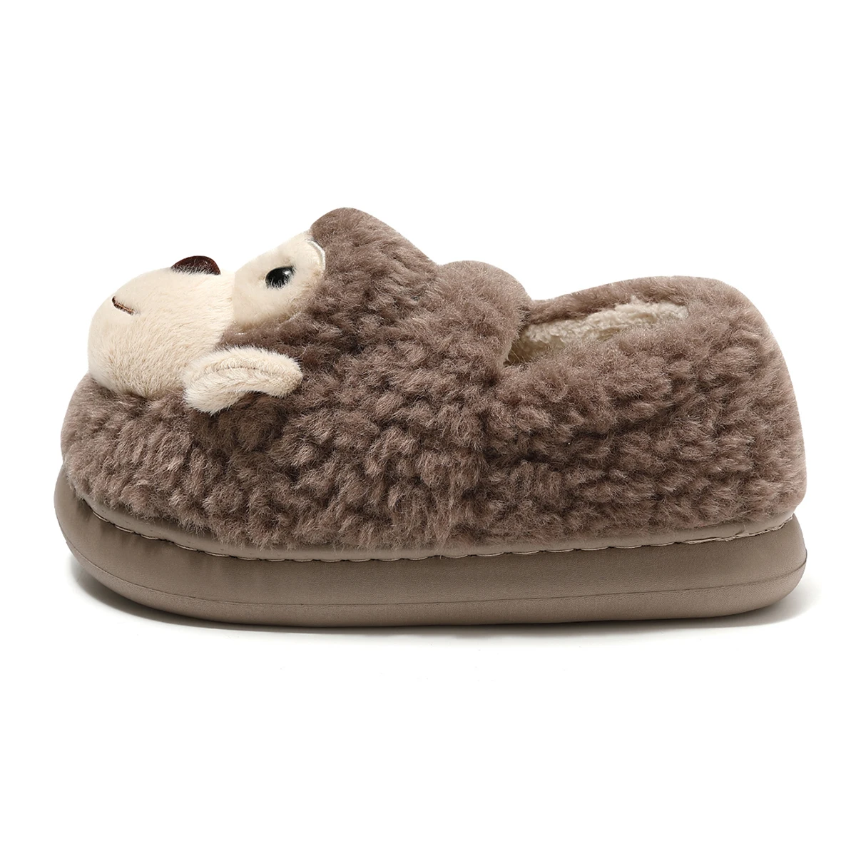 Women Men Shoes Girl Fur Anti Slip Warm Slippers Fashionable