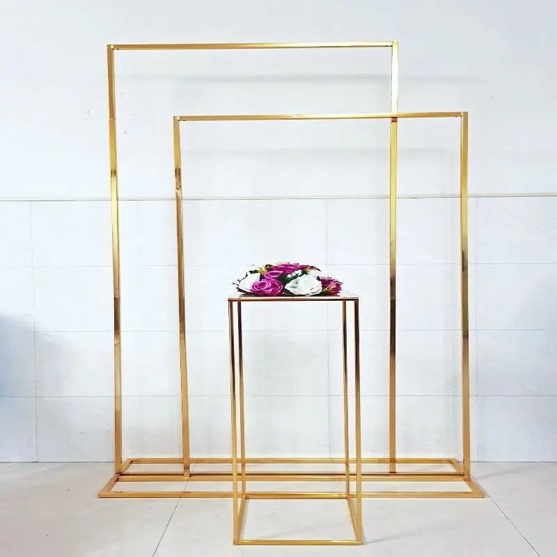 

2PCS Luxury Sofa Furniture Background Arch Decoration Backdrop Stage Event Party Wedding Welcome Frame Flower Balloon Stand