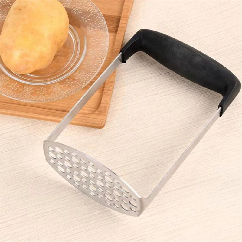 Stainless Steel Potato Pusher Pressed Masher Ricer Puree Fruit Juice Maker Smooth Mashed Potatoes Crusher Kitchen Gadget potato masher