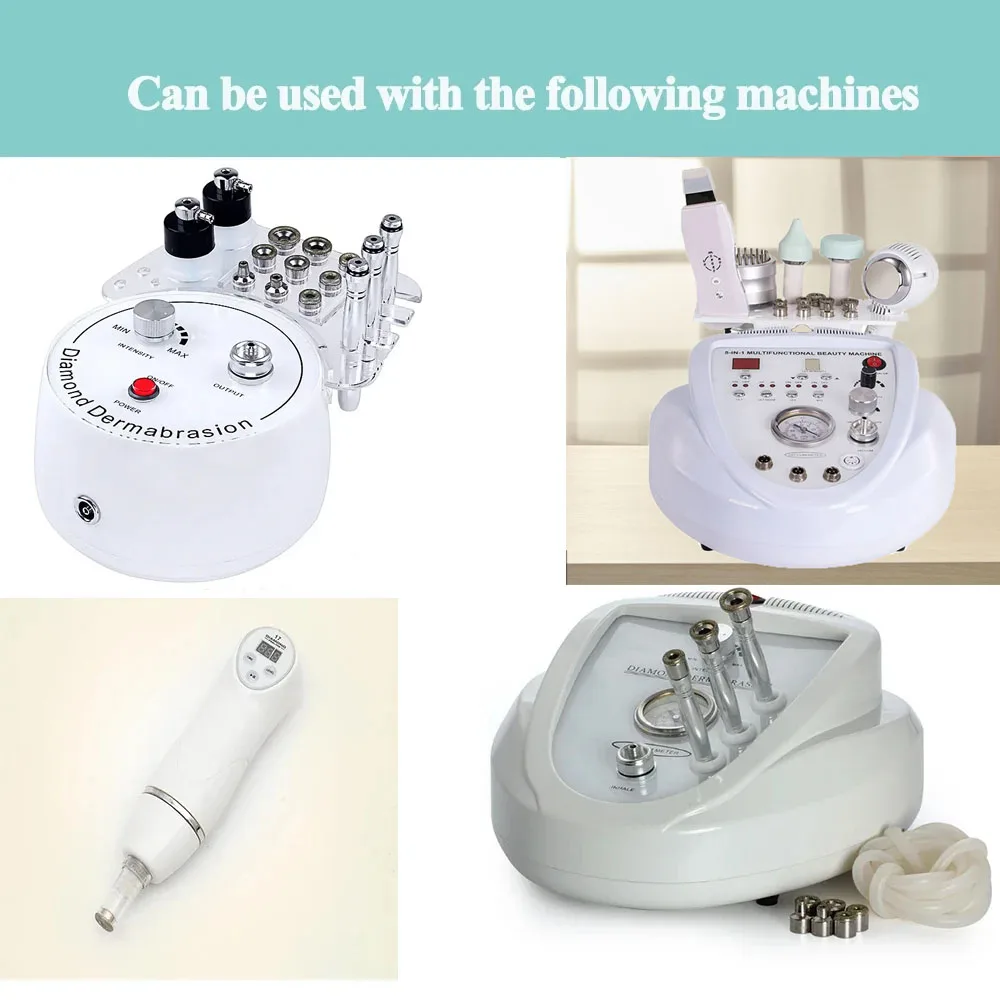Parts Diamond Microdermabrasion Dermabrasion Replacement Accessories  For Facial Peeling Face Skin Care 3 Wands 9 Tips