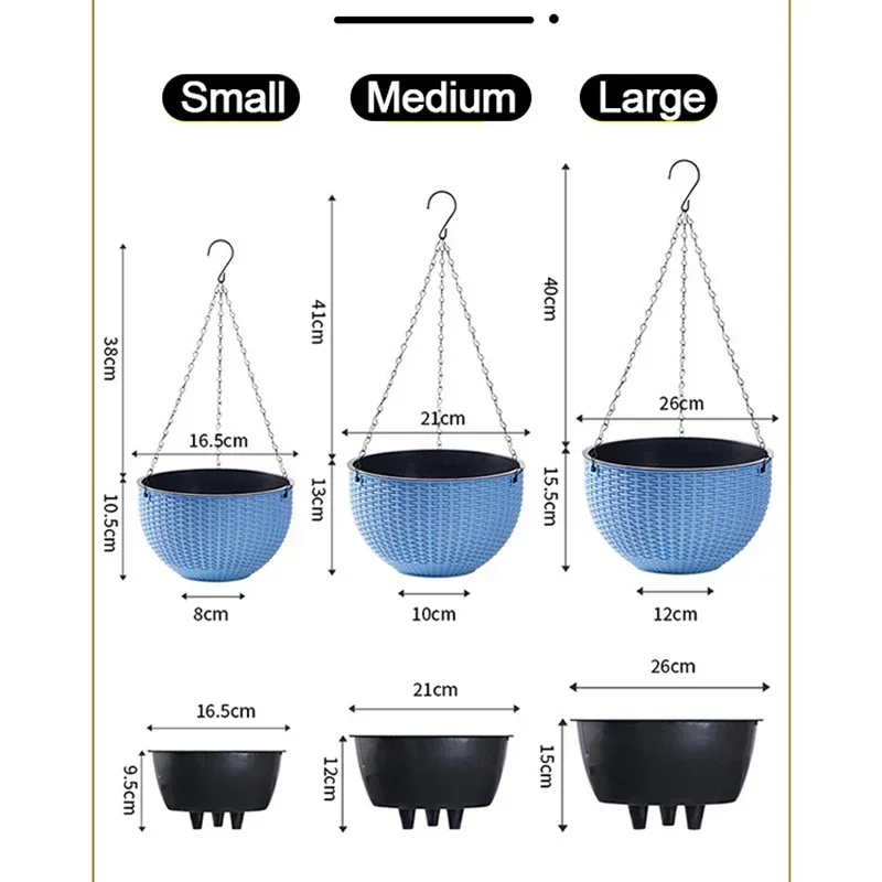 Elegant Outdoor Hanging Planters with Macrame Design