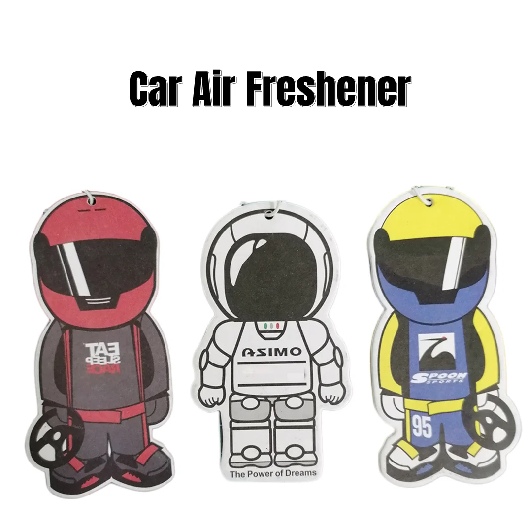 

Car Air Freshener Hanging JDM Culture Series Car Rear View Solid Paper Japan Robot Car Diffuser Interior Accessories