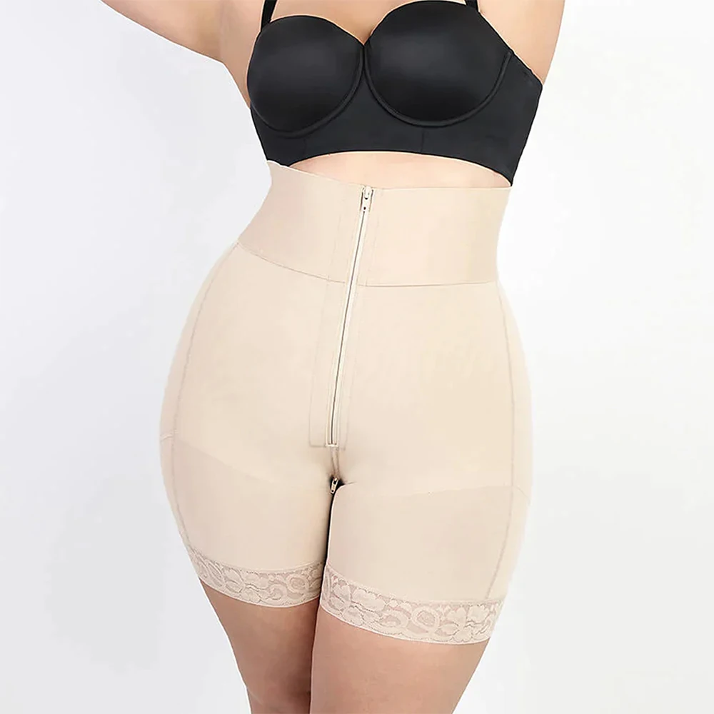 Description Picture 4 of itemHigh-Rise Body Sculpting Booty Shorts Belts For Women Remove The Belly Fajas Colombian Girdles High Waisted Hip Lifting Shorts