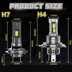 Ultra - Bright LED Headlights with CANBUS and Fan - Wireless Plug & Play 12V Fog Light Replacement (With Fan Cooling)