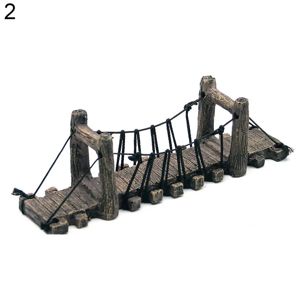 Fake Aquarium Water Bridge Ornament Fish Tank Synthetic Resin Decor Non-toxic Ornament Decoration Aquarium Accessories