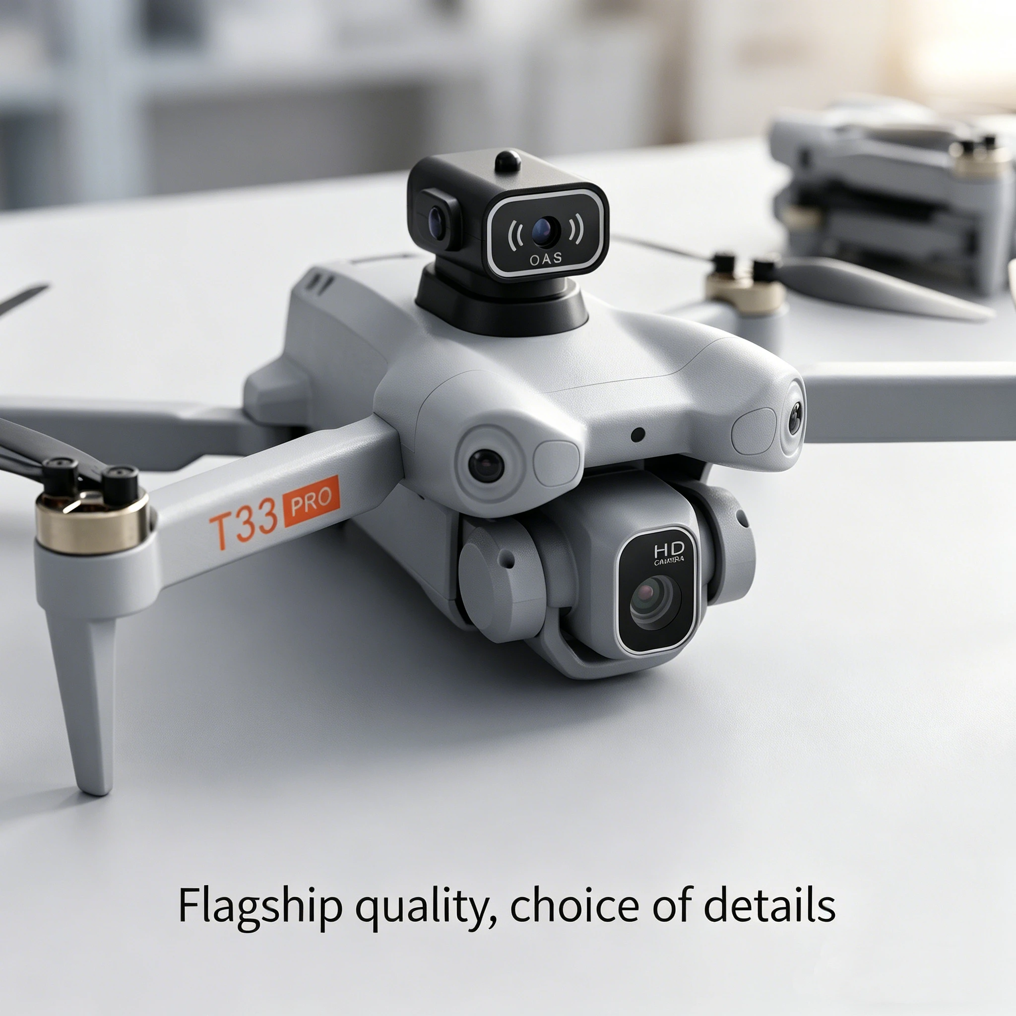 Caméra 360° T33 8K VR Noir – Drone Intelligent avec Évitement d'Obstacles