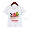 Boy Farm Animals Birthday Party Shirts Customized T Shirts Boys Any Name My Kids Shirts T Shirts Family Matching Outfits 1