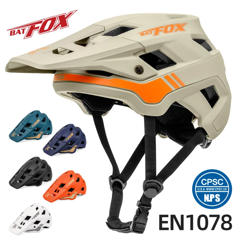 BATFOX bicycle Helmet cycling mtb Bike Helmet All-terrain XC AM Integral MTB  men's cycling helmet 2023 Casco Bicicleta