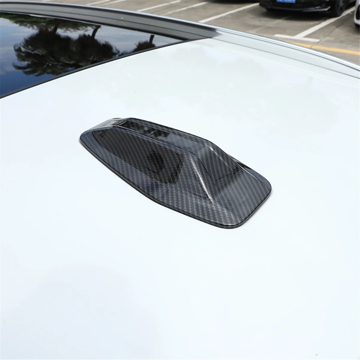자동차 지붕 상어 핀 장식 안테나 커버 트림, ABS 탄소 섬유, BMW 4 시리즈 G22 G23 G26 2022 2023 액세서리