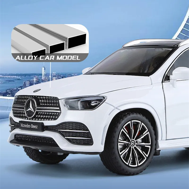 1:24 GLE GLE 350 300 450 Alloy Car Model Diecast Metal Toy Off-road Vehicles Car Model Simulation Sound and Light Childrens Gift 2
