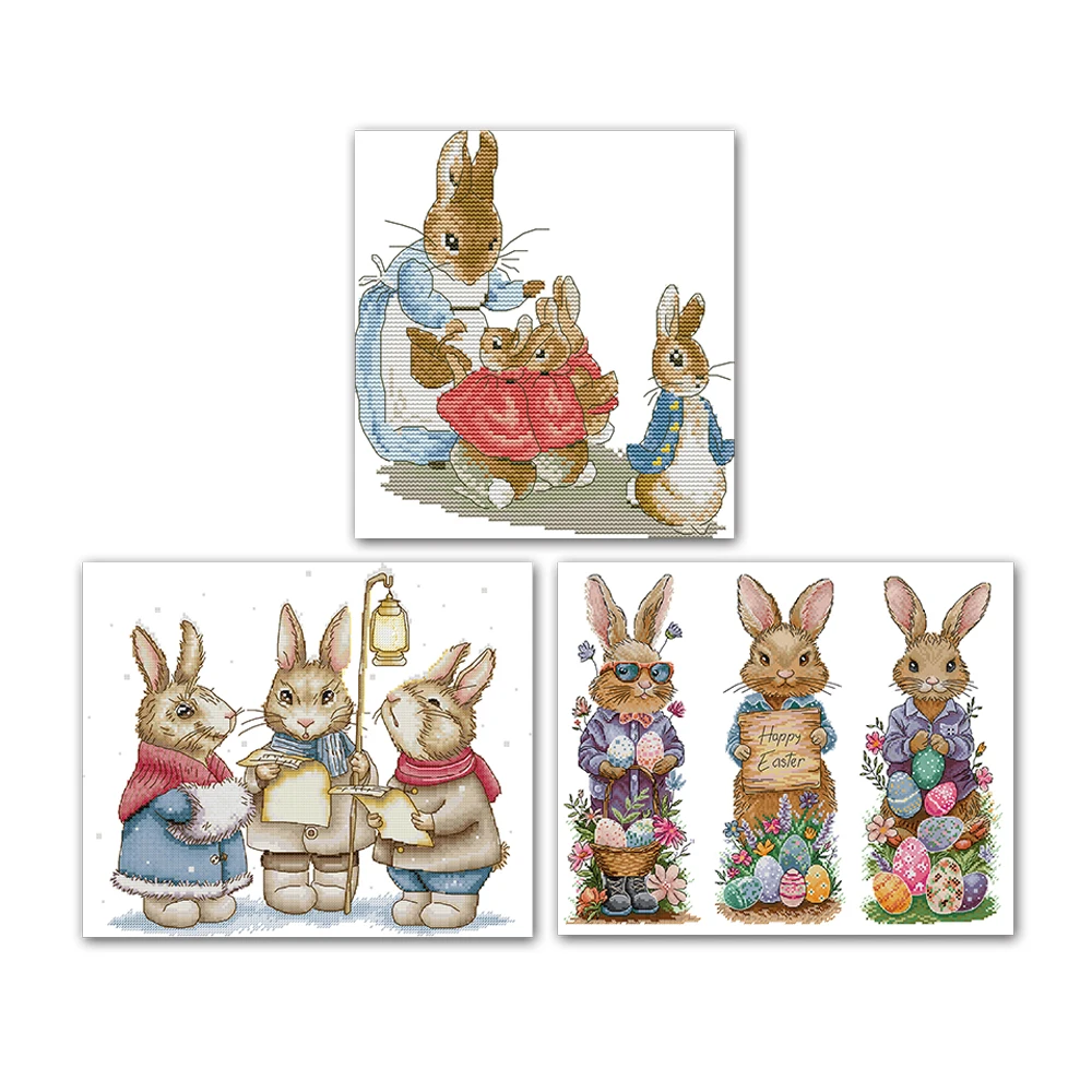Joy Sunday The Three Rabbits Singing Christmas Carols At Easter Peter ...