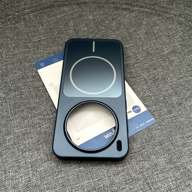 Luxury Matte Wireless Charging Magnetic Case with Camera Lens Protection and Shockproof Hard PC Cover