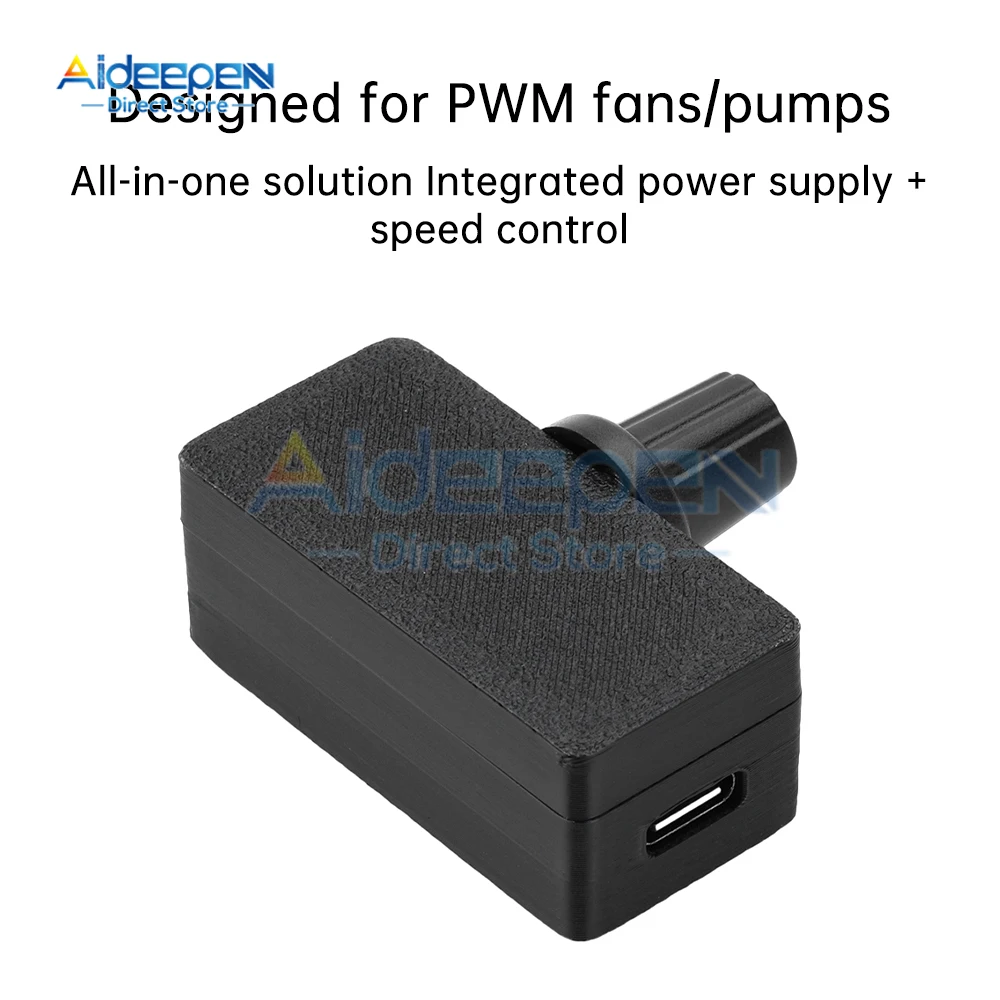 DC 5V PWM Fan Speed Motor Controller 4Pin Fan Governor TYPE-C USB Interface Power Supply DIY Water Cooled Heat Dissipation dc motor speed controller,motor speed controller,electric motor speed controller,fan speed controller