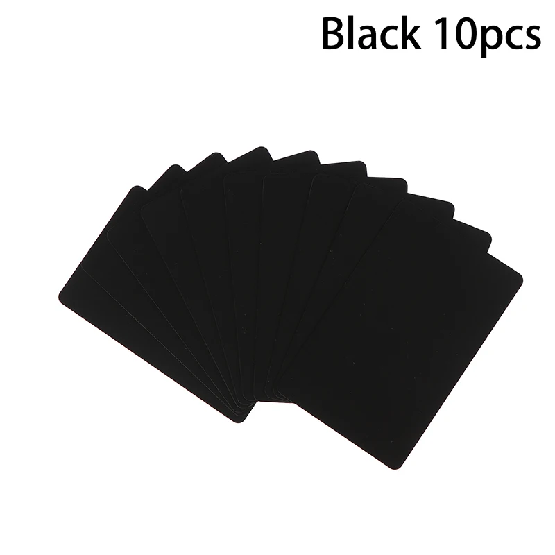 Premium NFC215 Rewritable Black & White Cards - Pack of 5/10, Programmable PVC Business Cards