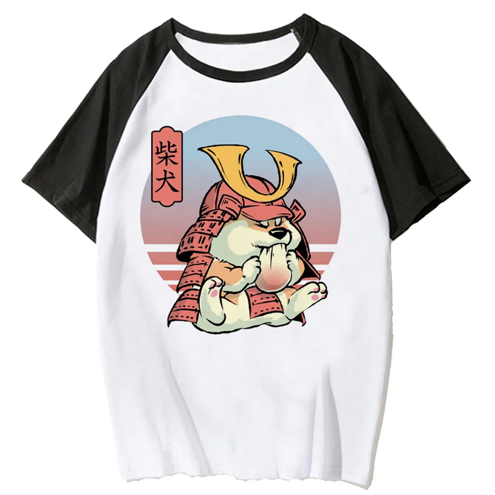 

Shiba Inu top women summer harajuku streetwear Tee girl funny Japanese harajuku clothes
