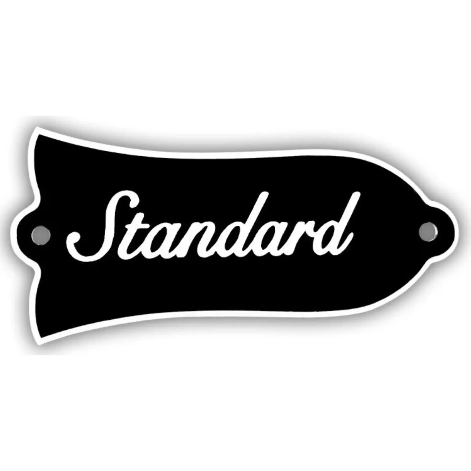 2PCS Bell-Shape Custom Truss Rod Cover Plate with 2 Holes