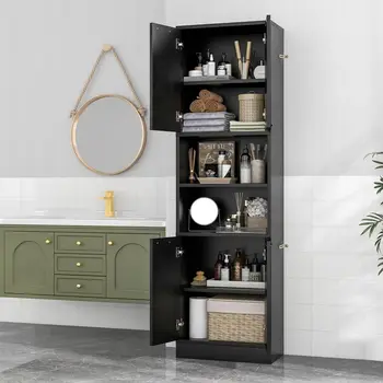 75" Tall Bathroom Cabinet 1