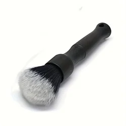 Ultra - Soft Synthetic Bristle Car Detailing Brush (Short - Black)