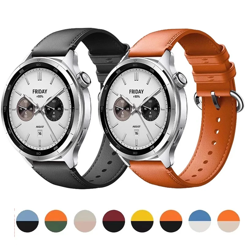 22mm Leather Watch Strap - Soft Sport Band Accessory in Classic Design