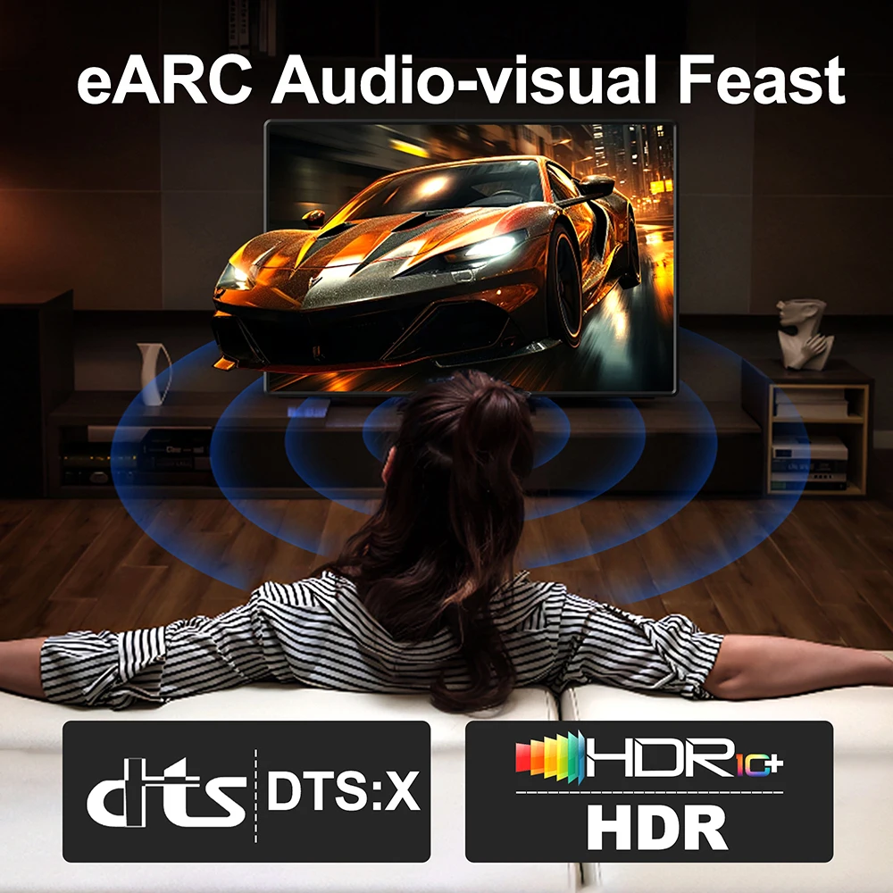 Ultra-High-Definition HDMI Certified Cable with eARC and HDR Support - Multiple Lengths Available