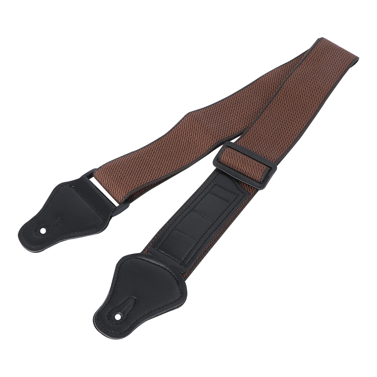 

Guitar Accessories Belt with Pick Slot Electric Black Strap PU Cotton Guitar+strap
