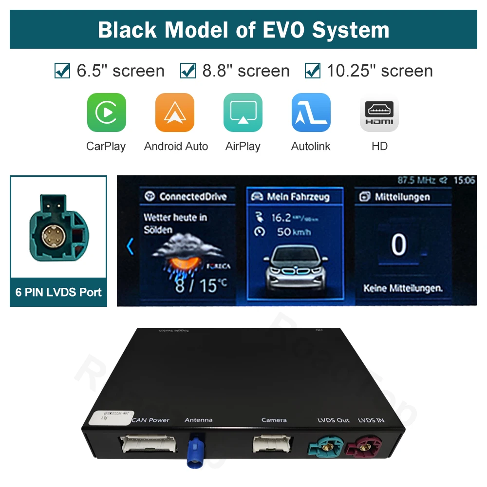 RoadTop Wireless CarPlay for BMW i3 I01 NBT EVO 2013-2020 With GPS