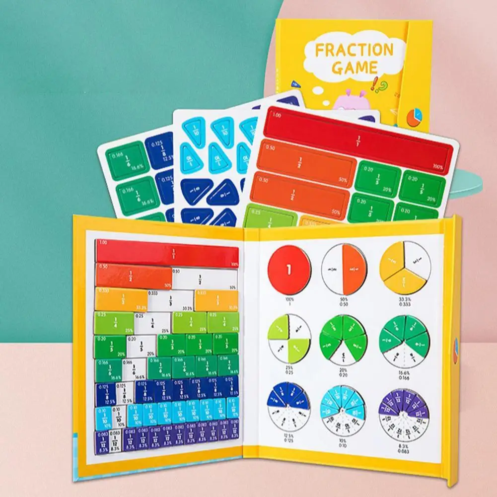 كتاب الكسور المغناطيسي التعليمي