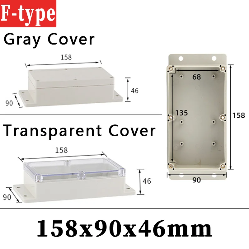 Boîte De Jonction 115 X 90 X 68 Mm étanche ABS Avec Couvercle