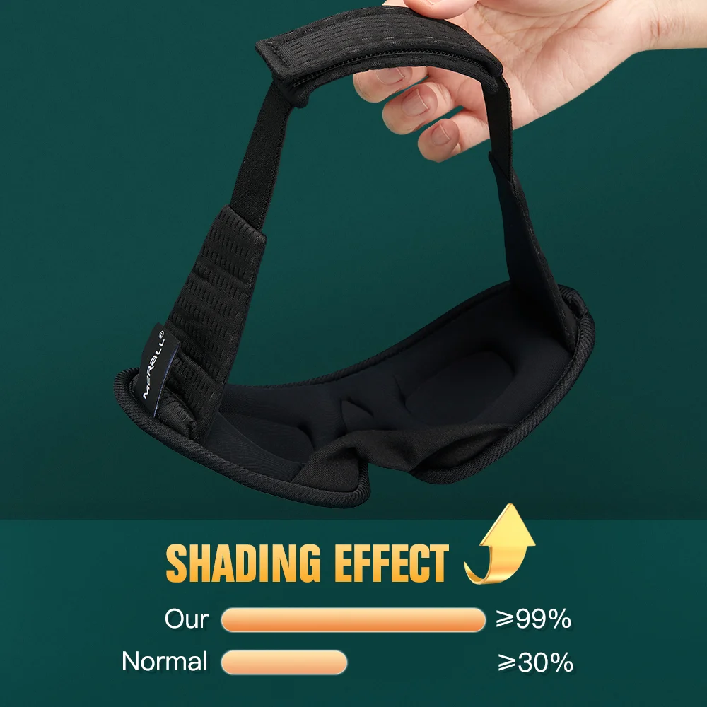 Luxurious Comfort 3D Sleep Eye Mask - Soft Memory Foam for Travel & Relaxation
