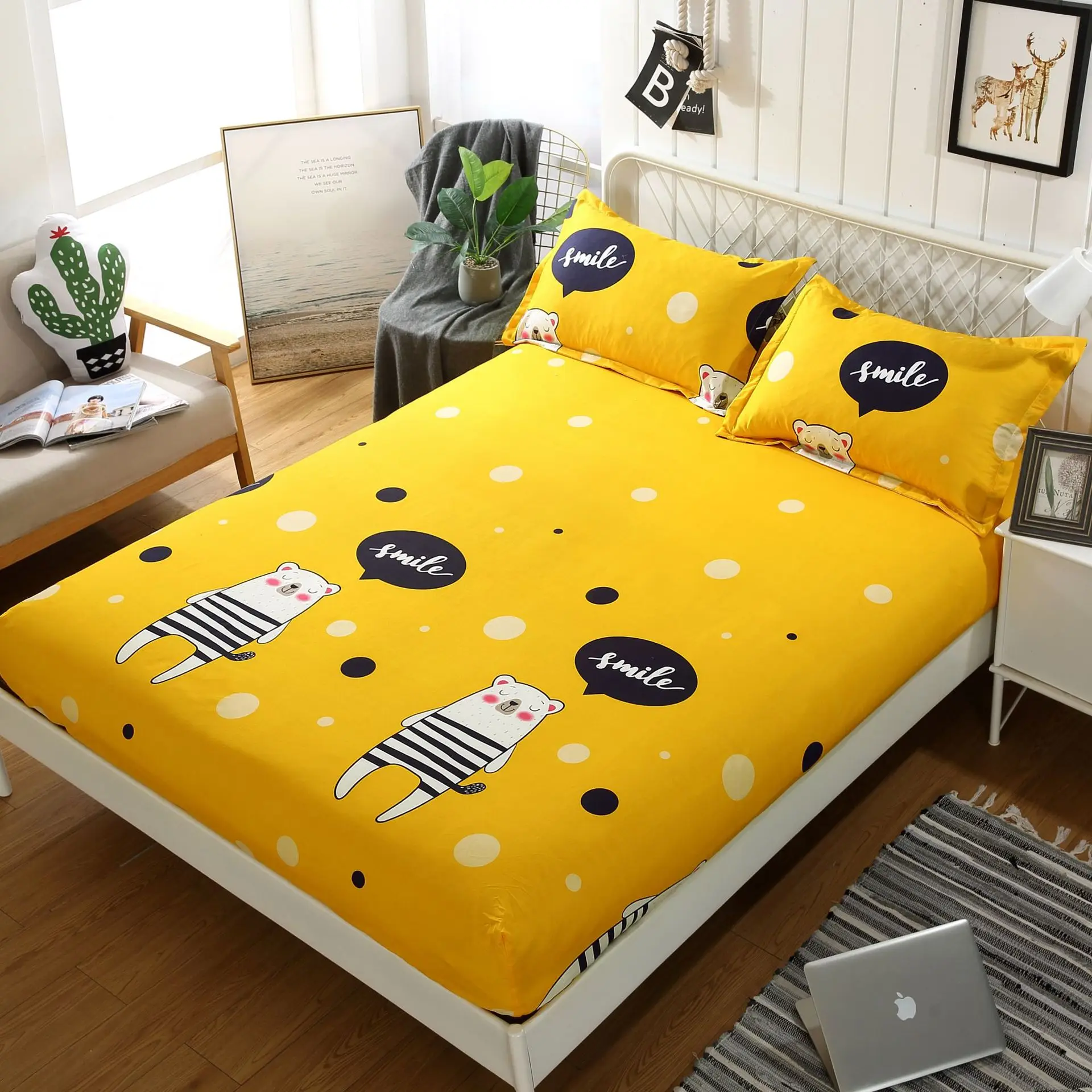 

Bedspread protective cover dustproof mattress cover single bedspread single anti-slip bedspread