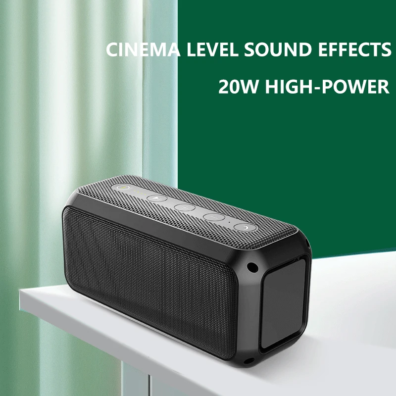 

Portable 20W High-power Wireless Bluetooth Speakers Outdoor Waterproof Stereo Subwoofer Surround Soundbar Caixa De Som Bluetooth