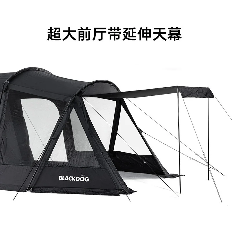 Naturehike-Blackdog トンネルテント屋外キャンプ用品 1 つの部屋と 1